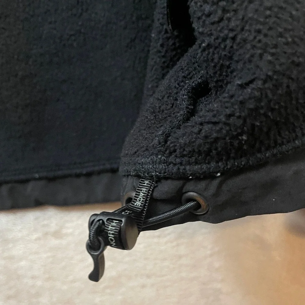 The North Face Womens Denali Jacket M Black Polartec Fleece Full Zip Outdoor